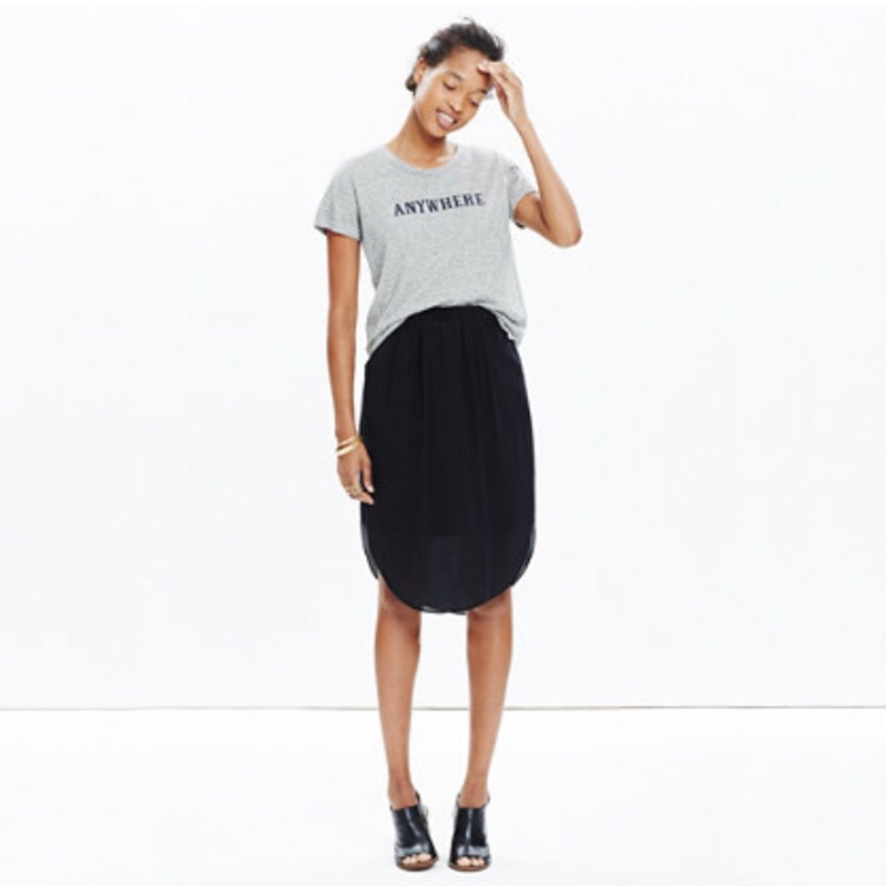 Madewell Silk Island Skirt